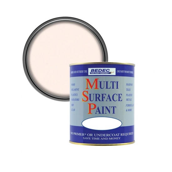 Bedec Multi Surface Paint Soft Satin 750ml - Soft Pink