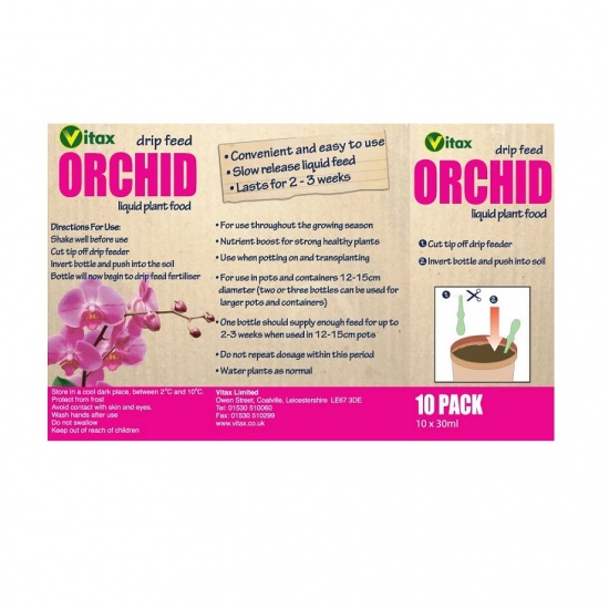 Vitax Orchid Drip Feeders 10 x 30ml