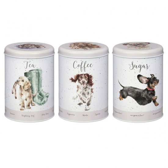 Wrendale 'It's a Dogs Life' Tea, Coffee, Sugar Canisters