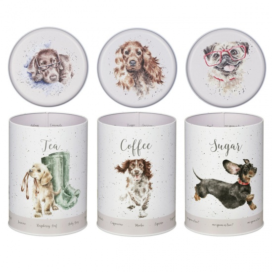 Wrendale 'It's a Dogs Life' Tea, Coffee, Sugar Canisters